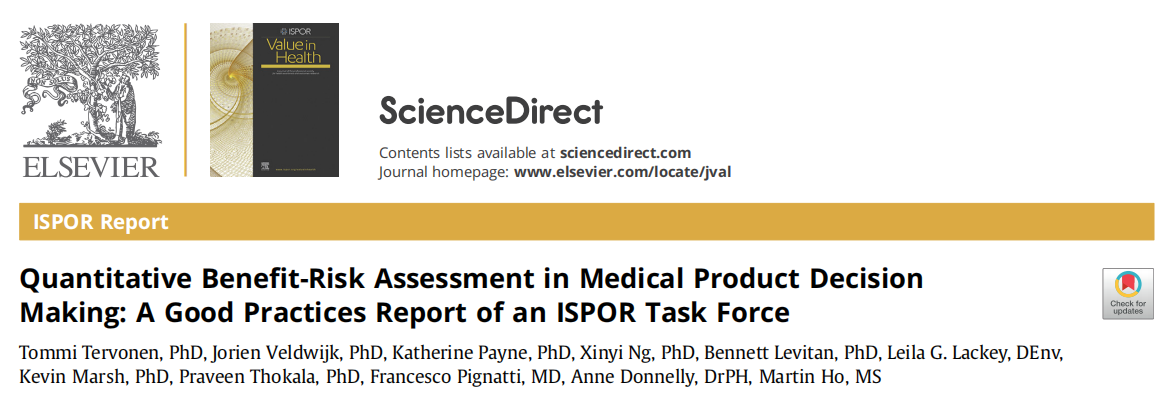 ISPOR:关于设计、实施和分析定量效益
