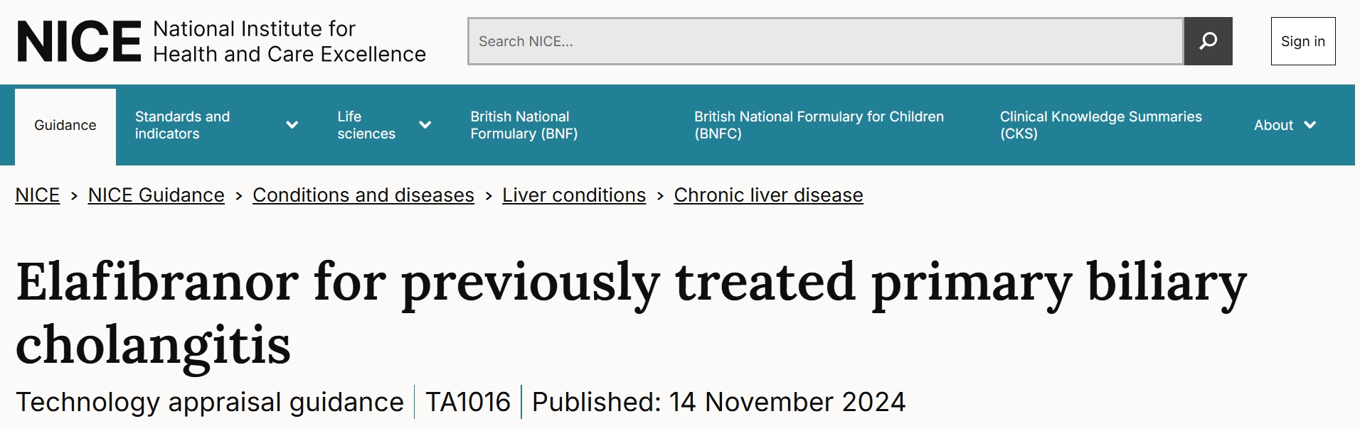 Elafibranor用于原发性胆汁性胆